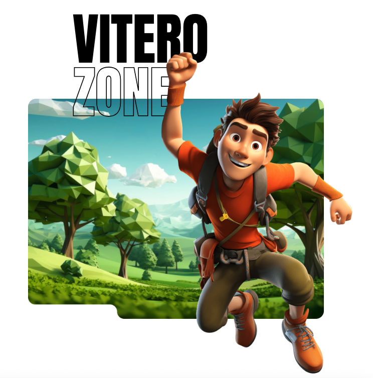 Personaje gamer de Vitero Zone